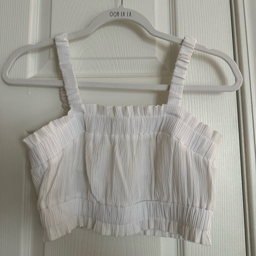 H&M white crop top